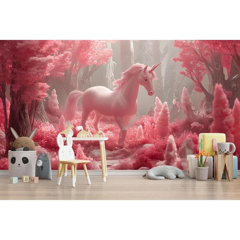 Pink Unicorn tapestry 75x100