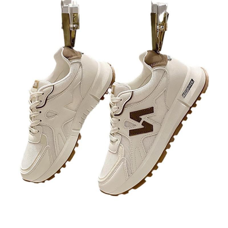 Sneakers Women's Spring 2025 New Fashion Trendy with Waffles Ins Trendy Casual Platform Dad Shoes