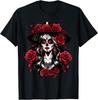 La Catrina Feminina Dia dos Mortos Latina Cinco de Maio Camiseta Unisex