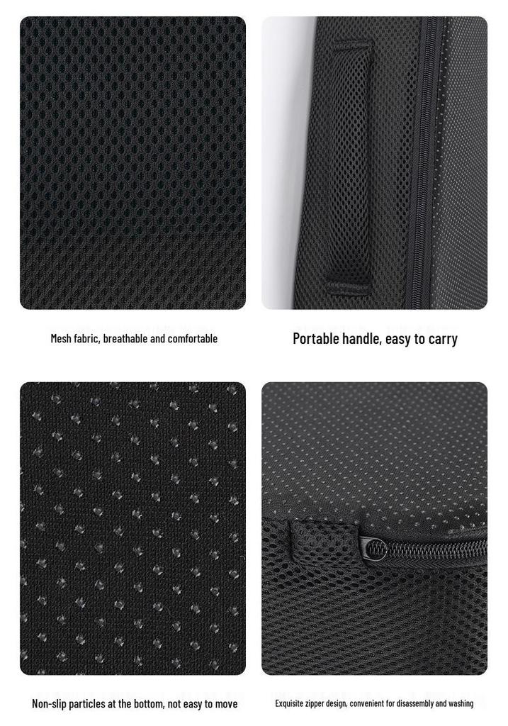 Breathable Memory Foam Height-Enhancing Seat Cushion for Office or Car