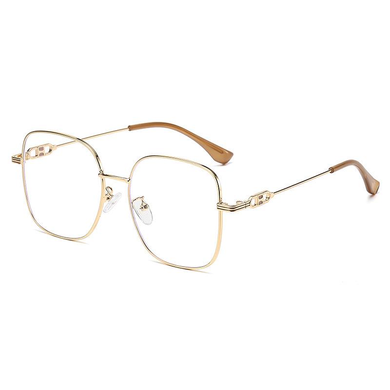 New Fashion Eyeglass Frames For Women Square Shape Anti Blue Light Men'S Eyeglass  Glasses Frame