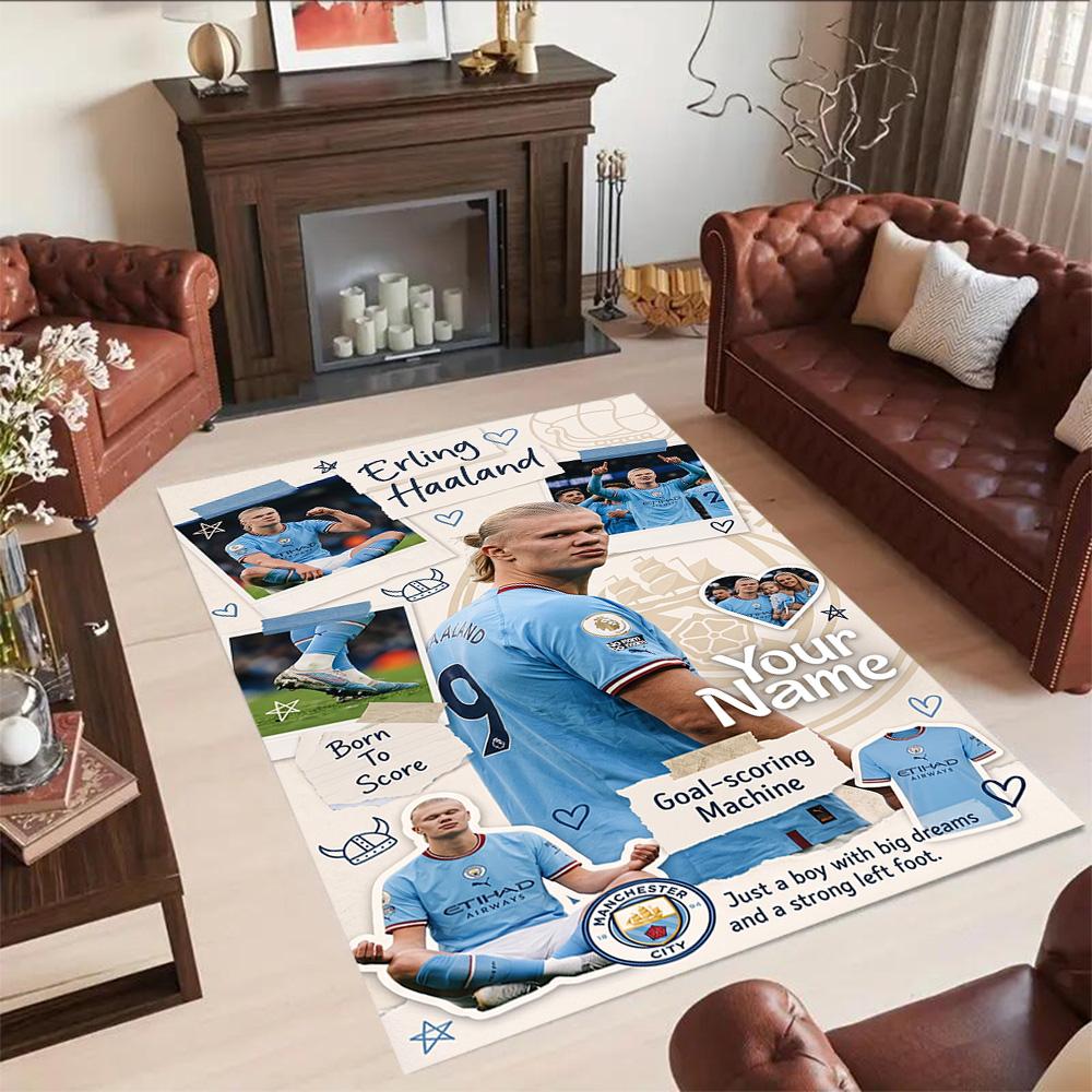 Haaland Customize Your Name Floor Rug Office Rug Perfect For Dining Room Entryway Playrooms Hallway Antislip Carpet Decorate Offices
