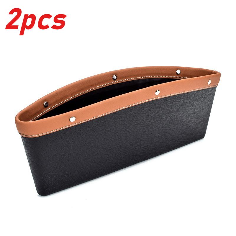 Car Seat Slit Gap Organizer Key Phone Coins Storage Pocket Auto Driver Seat Catcher Car Interior Sundries Bag Pouch Phone Holder