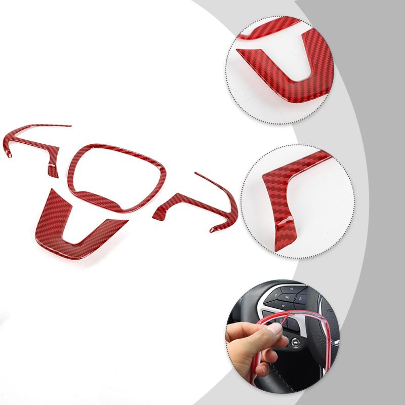 Decoration Steering Abs Cover Wheel Ornament Sticker Fit For Dodge Challengerdodge Charger Dodge Durango 2015 Up Car Interior Accessories