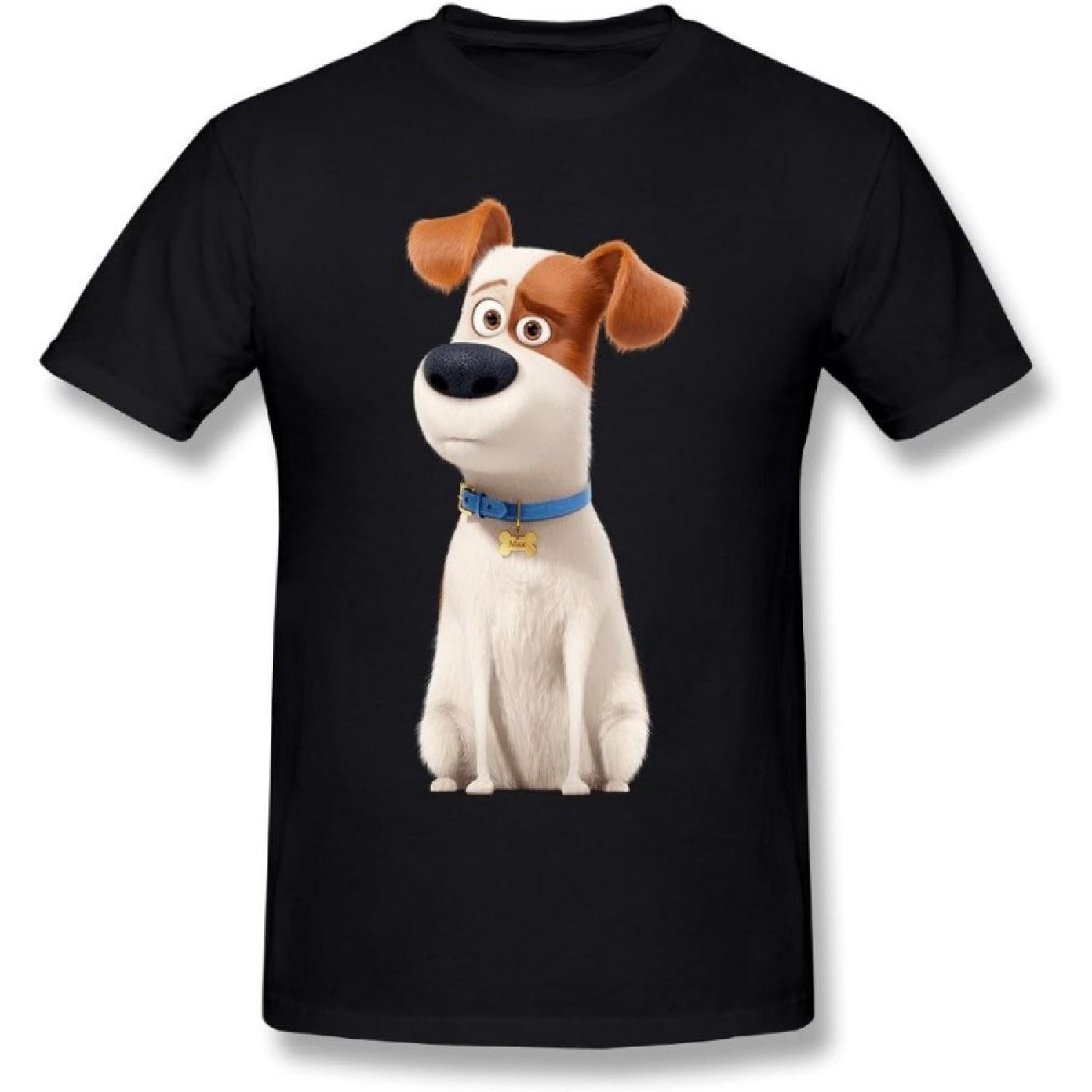 Men s The Secret Life of Pets Max Fashion T-Shirt Black S