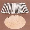 20pc/set DIY Leather Stamping Carving Tool, Various Shapes for Leather Printing Punching Set, Manual Leather Craftsmanship Tool