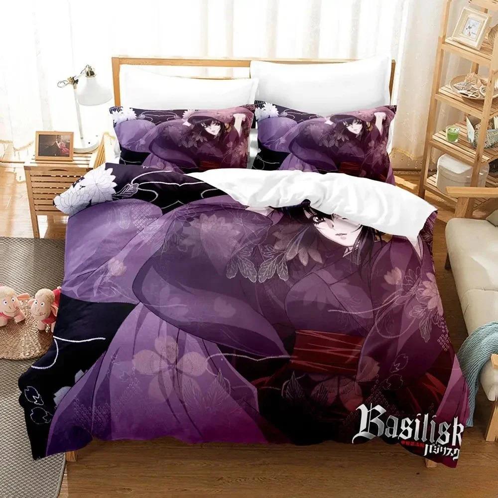Basilisk Bedding Set Single Twin Full Queen King Size Bed Set Adult Kid Bedroom Duvetcover Sets 3D Print Anime Parure De Lit Bed
