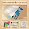 Thickened Handmade Bookmark with Calligraphy Painting, Creative Blank Cardboard, Dried Flowers, and Hand-painted Transparent Label