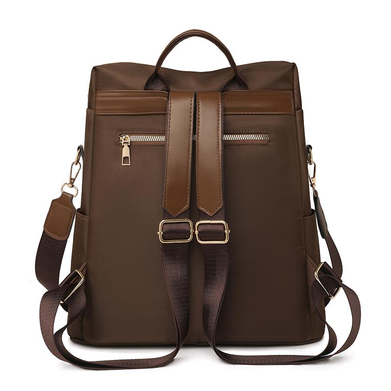 Vintage Leopard Print Backpack Women's Multi-functional Shoulder Bag Large Capacity Leopard Print Student Schoolbag