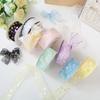 Sequin Snow Gauze Fabric Ribbons Stripe Pattern DIY Ribbons New Satin Ribbons  Gift Wrapping