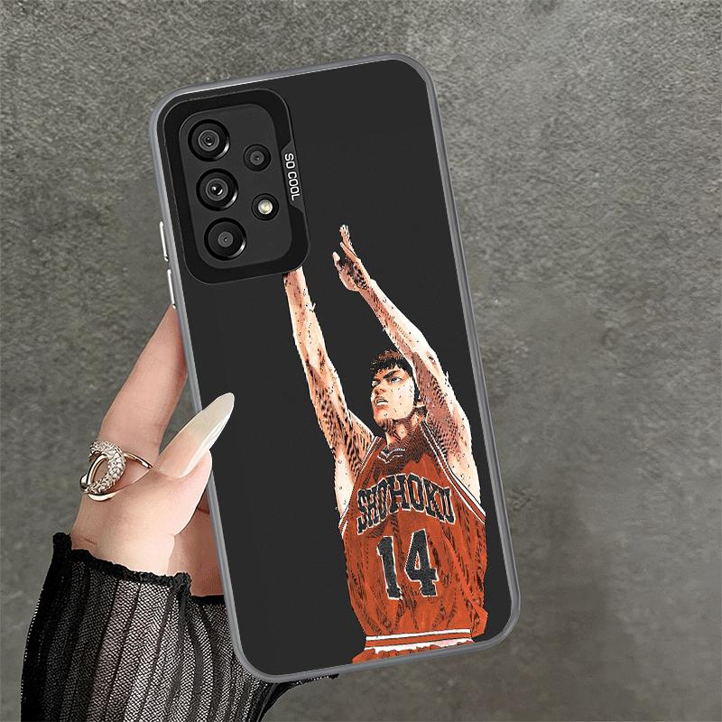 S-SLAM D-DUNK Anime Shockproof Phone Case for Samsung A17 A16 A15 A14 A37 A57 A36 A56 A26 A35 A55 A25 A34 A54 A24 A13 A23 A33 A5