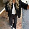 Women's Casual Button Long Sleeve Jacket 2025 Autumn and Winter