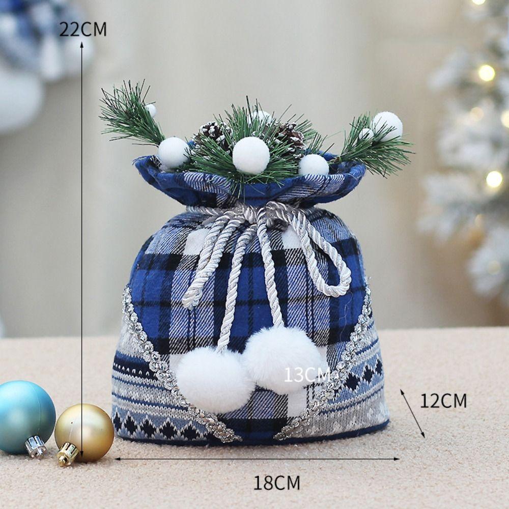Fabric Christmas Fabric Snowman Doll Swinging Swinging Skiing Doll  Children's Gifts