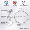 Vnox Stainless Steel Gold Sliver Color Paperclip Chain Link Bracelet for Men, Adjustable 18-23cm, 2.5mm Width Punk Jewelry Gifts