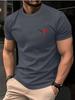 Sommar Unisex 100% Bomull Casual Lös Stor Storlek Tjurnacke Mönster Tryckt Sport Bekväm Rund Hals Kortärmad T-shirt Topp