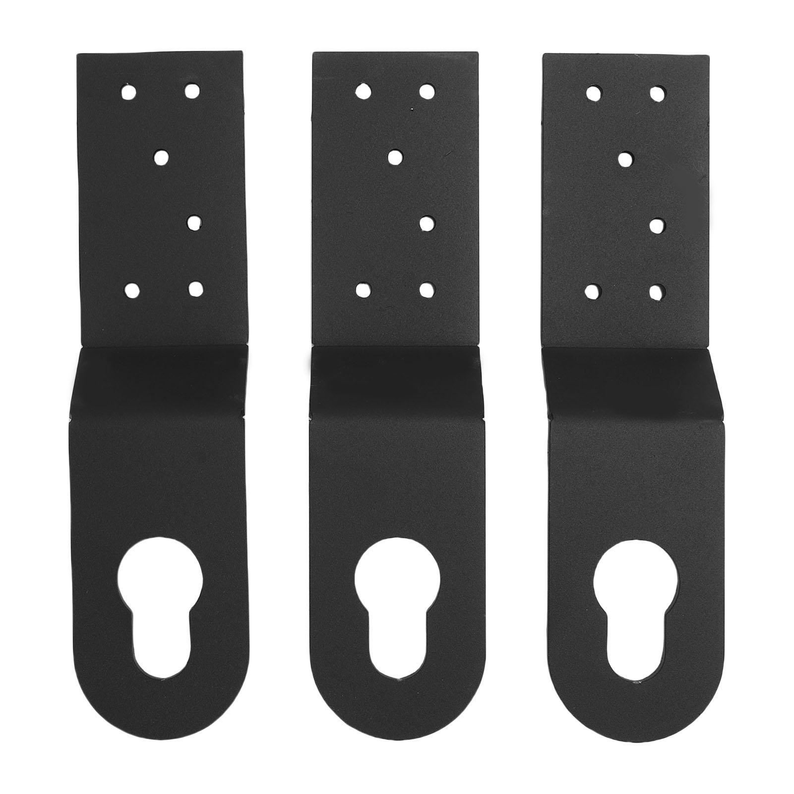 

3 Pcs Roof Anchor Alloy Steel High Strength Roof Safety Anchor Hitch Clip for Fall Protection Equipment чорний