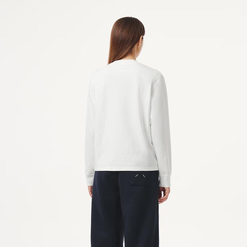 Women's Cropped Long-Sleeve Round Neck Sweatshirt