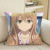 CCitrus GLAnime YYuzu Aihara Square Sofa Pillow Cover Solid Color Living Room Home Decor Cushion Case