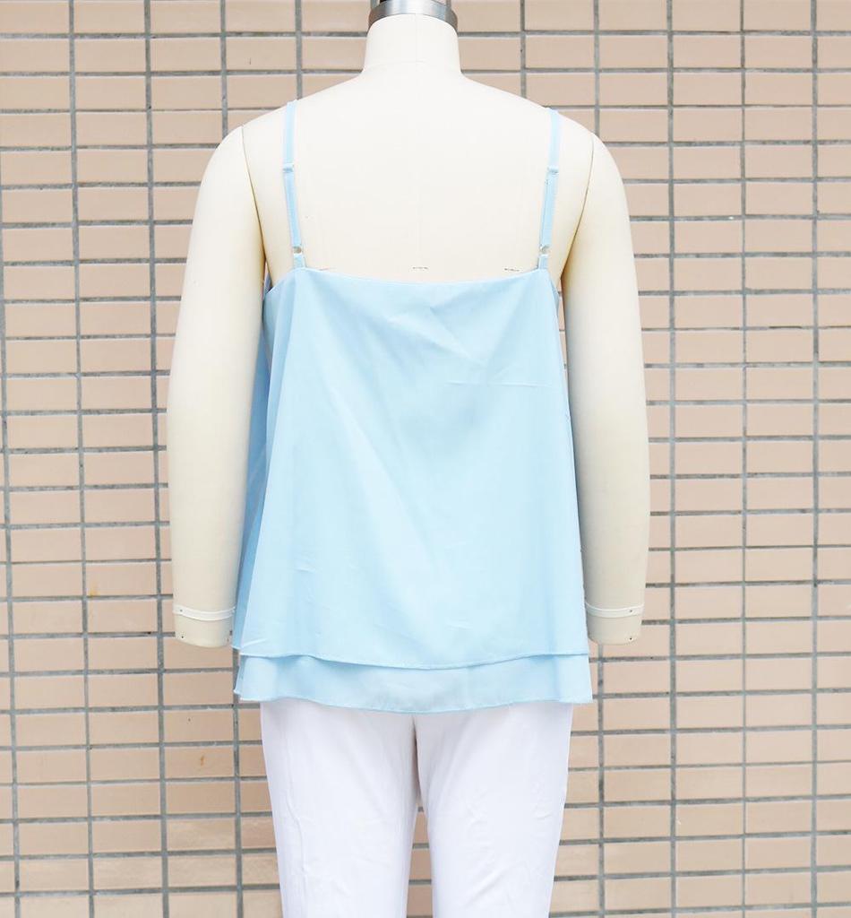 Evropská a americká letní móda 2023: Dámské volné topy a vesty na ramínka