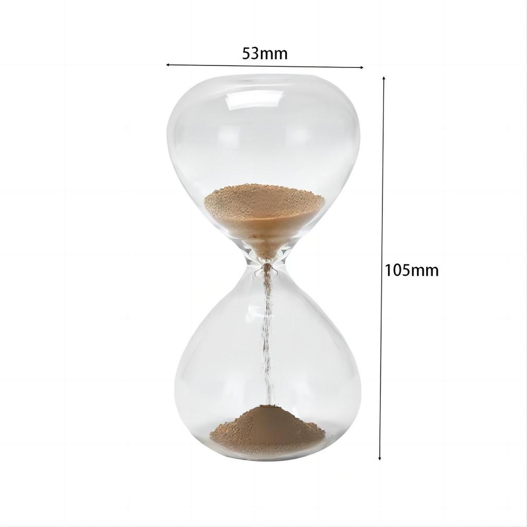 Magnetic Glass Hourglass Timer Ornament - High-End Mini Sand Flow Design