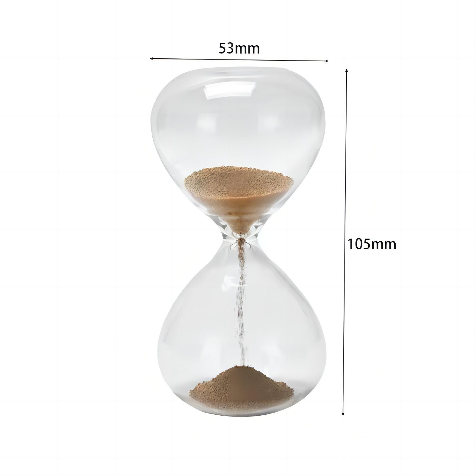 

Magnetic Glass Hourglass Timer Ornament - High-End Mini Sand Flow Design Unscented