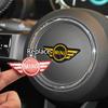 1Pcs Car Styling Steering Wheel Emblem Badge Stickers For MINI Cooper Countryman One S JCW R53 R55 R56 R50 R52 F56 F60 F54 F55 gzpxv22