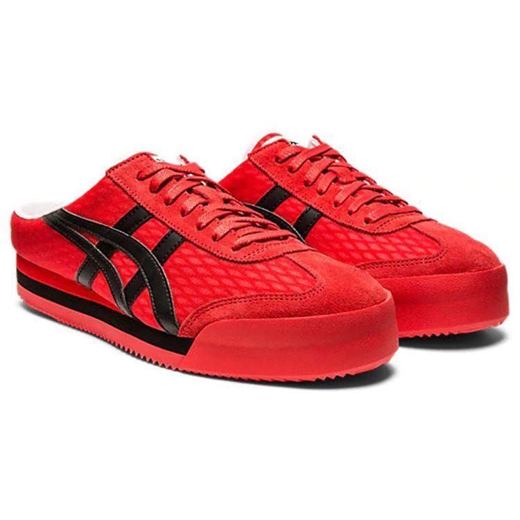 Onitsuka Tiger California 78 Sabot Comfortable Breathable Durable Low Top Lifestyle Casual Shoes Unisex sneaker Red Black 1183A640-606