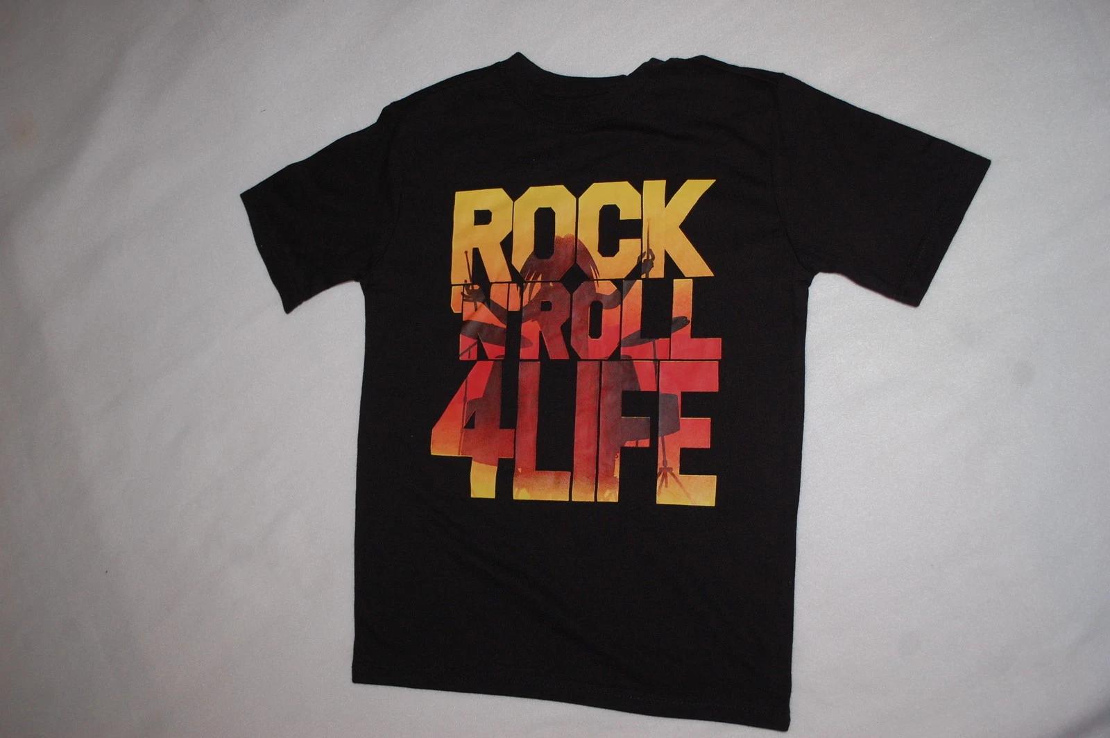 

Boys S/S Black Tee Shirt ROCK N ROLL 4 LIFE Size XL 14-16 130