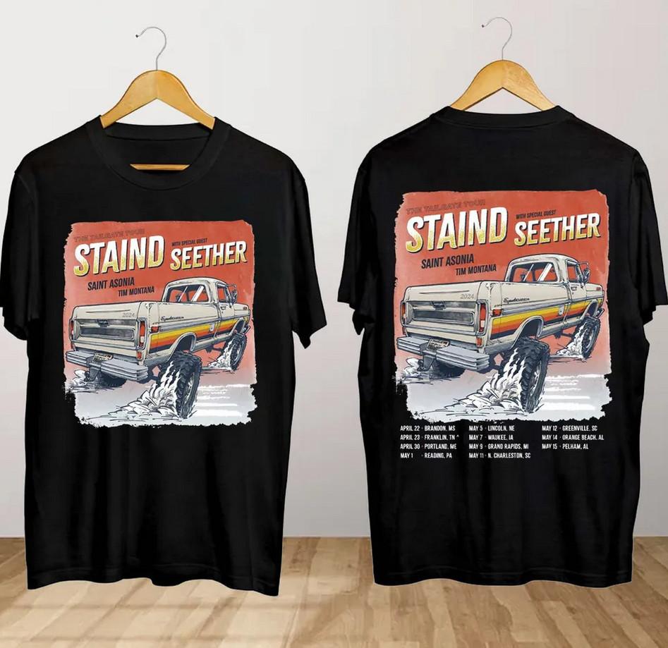 

Staind 2024 Tailgate Tour T-Shirt – Official Concert Shirt XL