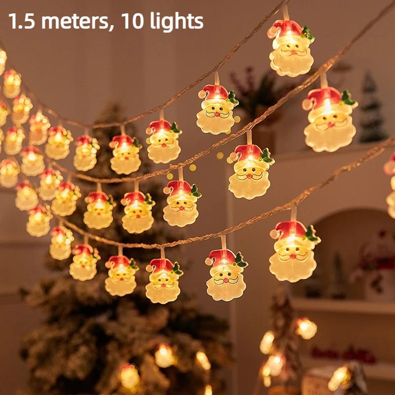 Snowman Led String Lights, Battery Operated Snowman Fairy Lights For Christmas Thanksgiving Fall Indoor Outdoor Home Decor