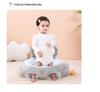 Cartoon Infant Soft Learning Chair - Portable Silicone Anti-Fall Seat & Plush Toy