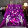Quilt Cover Set Tmarc Tee Personalized Name Purple Butterfly Bedding Set