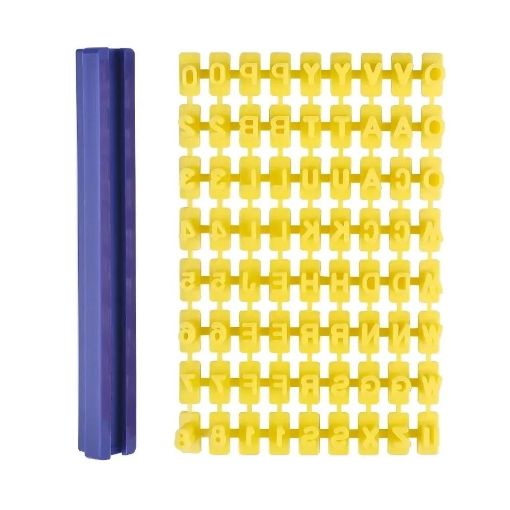 Ceramic Art Alphabet Number Letter Polymer Clay Tool Presser Embosser Mold Sealing DIY Embossing Pottery Clay Solid Rod Tools