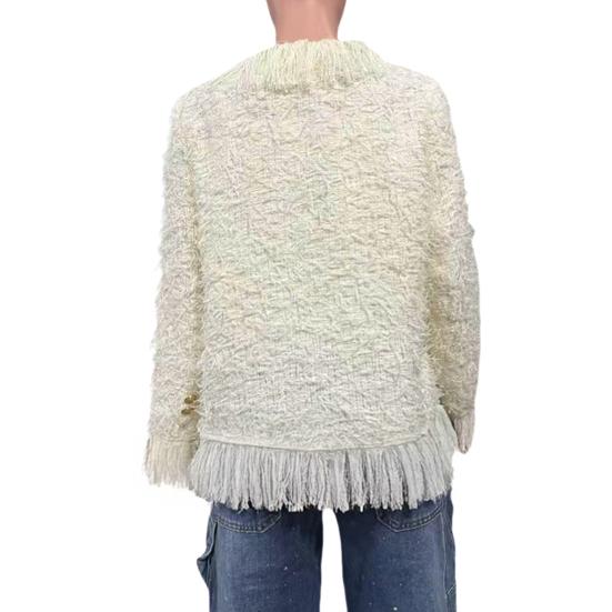 Damen Offener Kunstfell-Cardigan Fuzzy Schick Zottelige Jacke Lässiger Langarm-Mantel Herbst Winter Oberbekleidung