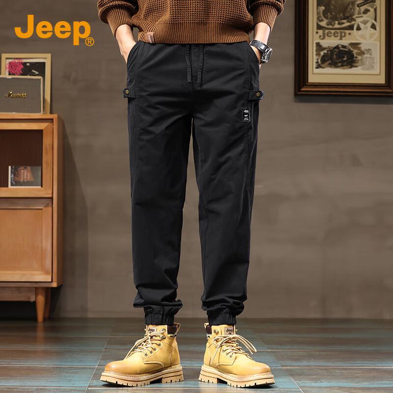

JEEP Men s Loose-Fit Cotton Cargo Jogger Pants 4XL
