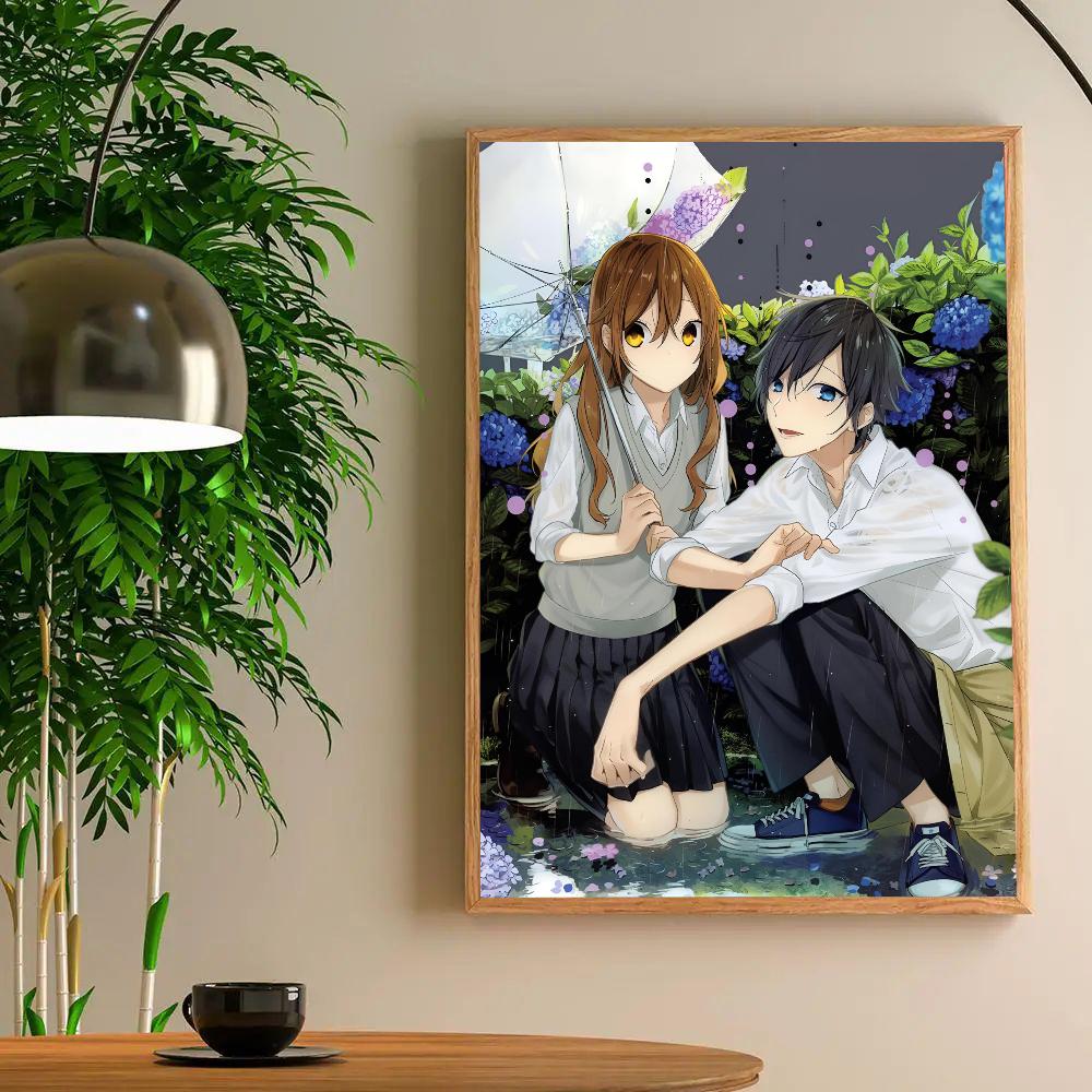 1pc Hot Anime Figure Horimiya Aesthetics Manga Cover Poster HD Posters Home Room Bar Cafe Decor Art Wall Painting Picture