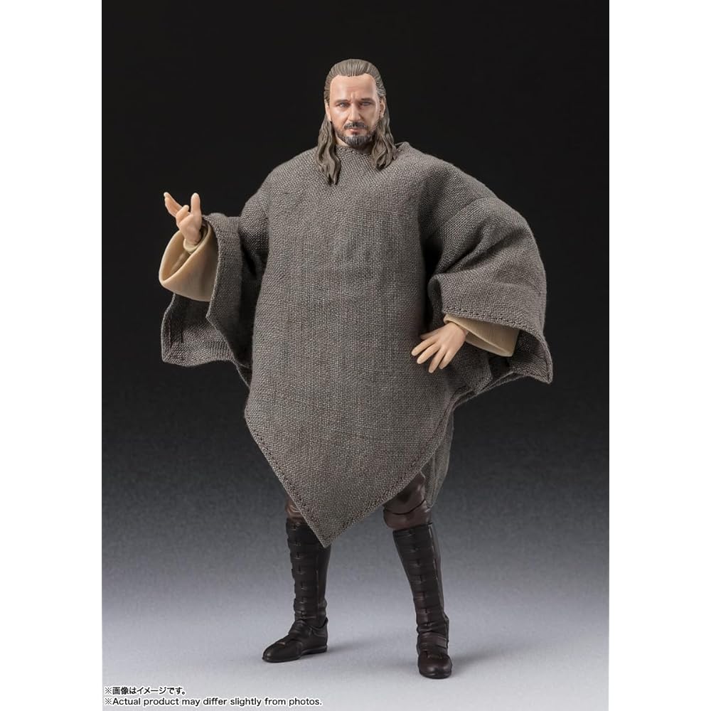 TAMASHII NATIONS S.H. Figuarts Qui-Gon Jinn Star Wars The Phantom Menace 150mm PVC ABS Fabric Action Figure