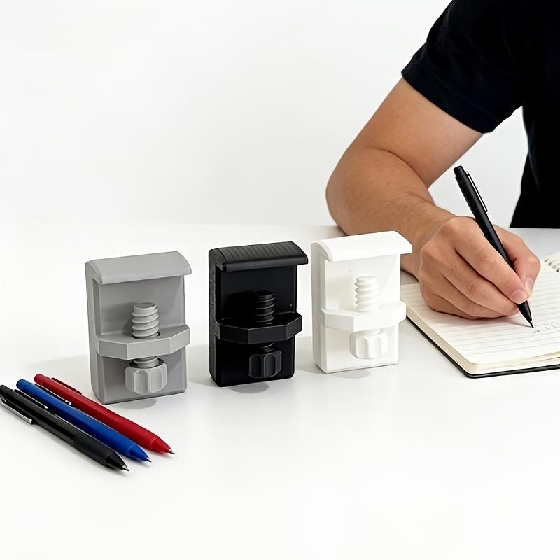 A Clip-On Pen Holder for Desk, Save Space with a Spiral Switch Feature, Ideal for Thicker Office Desks, Home & Office Use