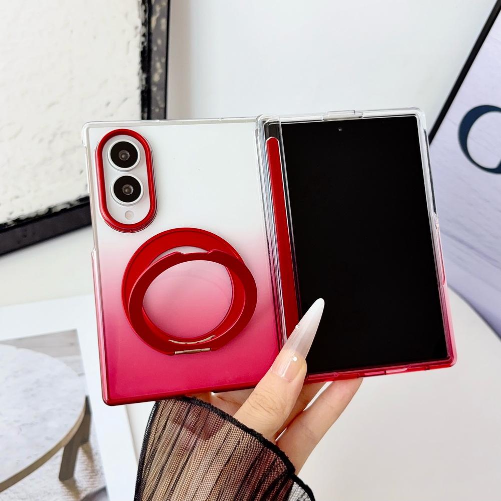 360° Kovový otočný magnetický držák Pouzdro Pro Samsung Z Fold 8 Ultra fold8 Galaxy Z Fold 7 6 5 Průhledný Gr Ochranný kryt