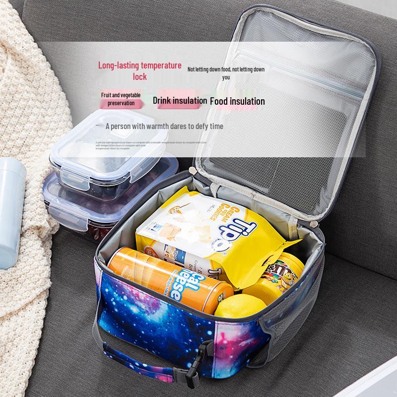 Insulated Oxford Picnic Lunch Bag with Ice Pack