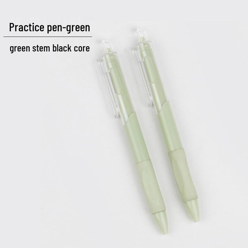 Press-Type Quick-Dry 0.5mm White Pen - Ideal for Students & Exams, Black Ink, Neutral ST Head, Perfect for Signing & Practice