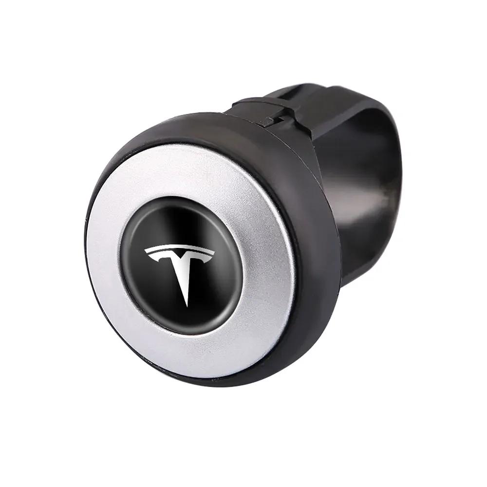 Car Sticker 2025 Hot Car Steering Wheel Booster Spinner Knob Bearing Power Handle Saving Kit For Tesla Model 3 S X Model Y Roads