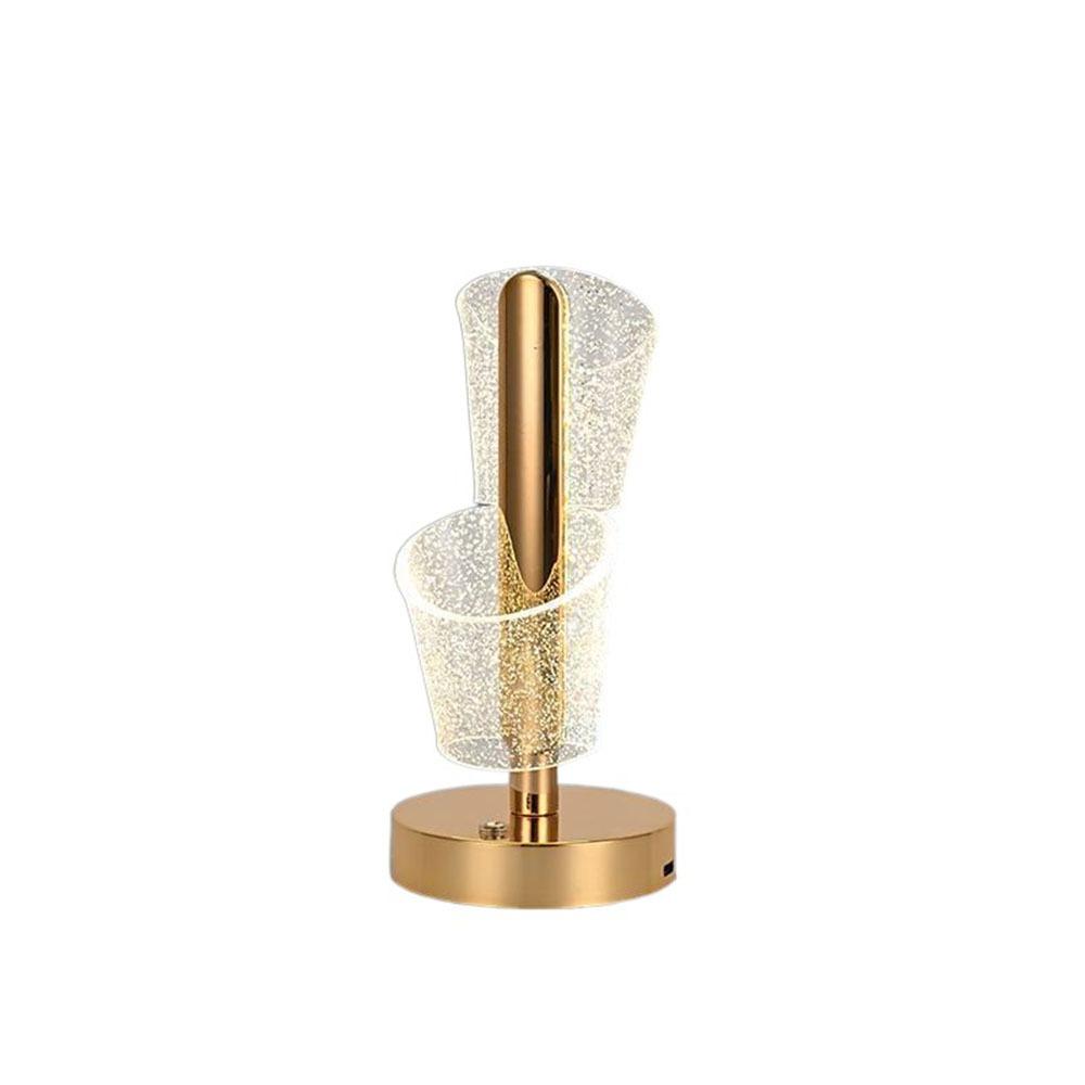 

Прозрачная светодиодная настольная лампа, регулируемый декоративный светильник, настольная лампа-бабочка, декор виллы Style 3