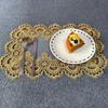 New Western Food Mat 30 * 45cm Lace Polyester Fabric Household Plate Mat Bowl Mat Rectangular Placemat