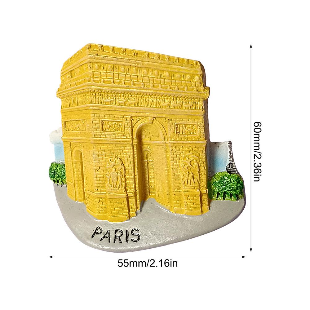 Сильные магниты на холодильник Франция Декоративные 3D магниты на холодильник Смола Магниты  Триумфальная арка  Магнитная наклейка Холодильник Дом