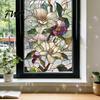 Stained Glass Effect Sticker Rainbow Window Privacy Film, Decorative Static Cling Stickers, Heat Control & UV Blocking Cling, Waterproof 100x45cm for