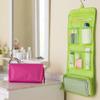 Women' Portable Hanging Travel Toiletry Bag - Compact Folding Cosmetic & Makeup Organizer with Hanging Hook, Lightweight for Airplane, Camping, Gym