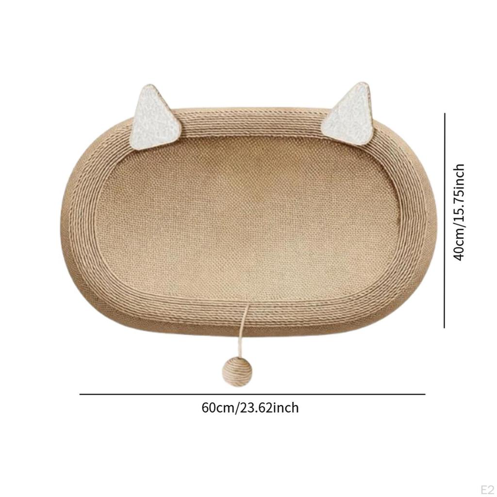 Cat Scratcher Bed Multipurpose Oval Bowl Scratching Board