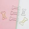 Bone-Shaped Metal Paper Clips In Clear Box, 12-Pack – Office Stationery for File Organization & Creative Bookmarks
