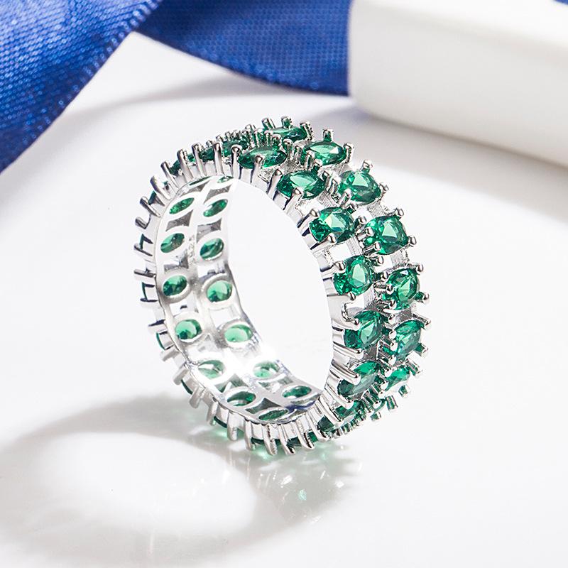 Lindon Klassischer Zirkonring aus Kupferlegierung, Damenschmuck, Hochzeitsversprechen, Partygeschenk